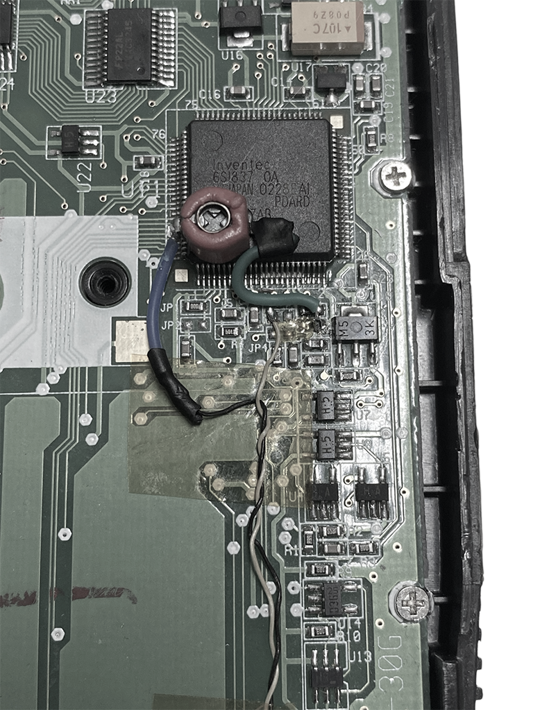 Trimmer capacitor installed