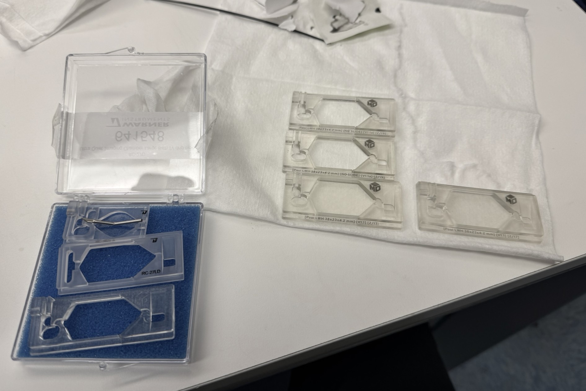 Reference chambers next to new ones